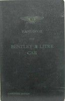 Cliquez ici pour consulter la fiche d�taill� de  BENTLEY 3 1/2 LITRE   LIVRET D'ENTRETIEN 